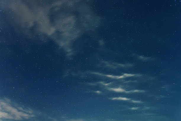 istock Night sky backgrounds with stars and clouds 1055598756