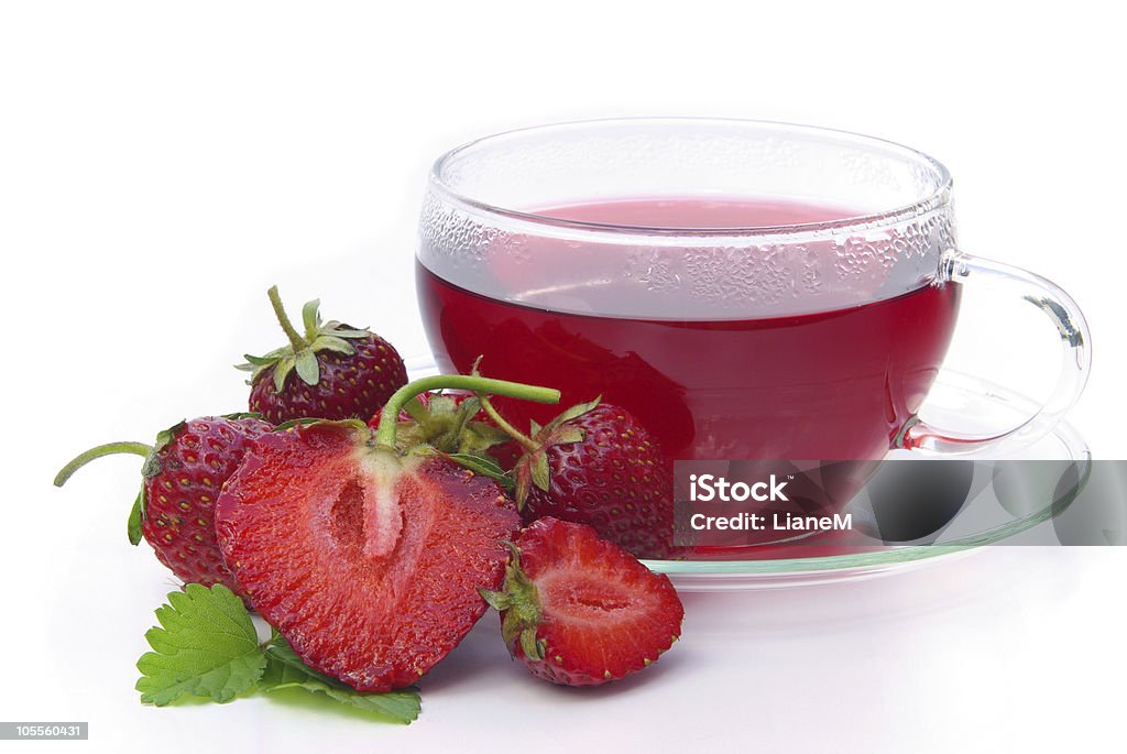 strawberry herbaty - Zbiór zdjęć royalty-free (Bez ludzi)