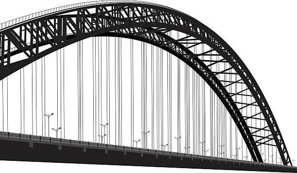ilustrações de stock, clip art, desenhos animados e ícones de ponte de tirantes - cable stayed bridge illustrations