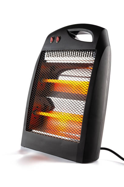 istock side view electric heater working on white background 1055608494