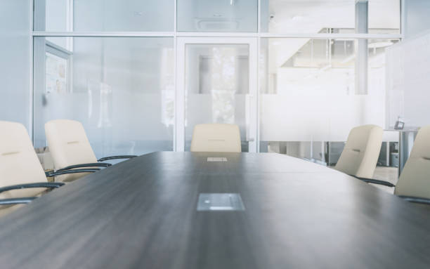 istock modern interior of meeting or seminar room 1055609904