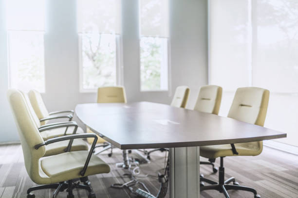 istock modern interior of meeting or seminar room 1055610730