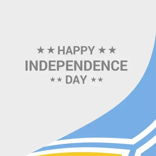 Vector illustration of Tuva Independence day typographic design with flag vector