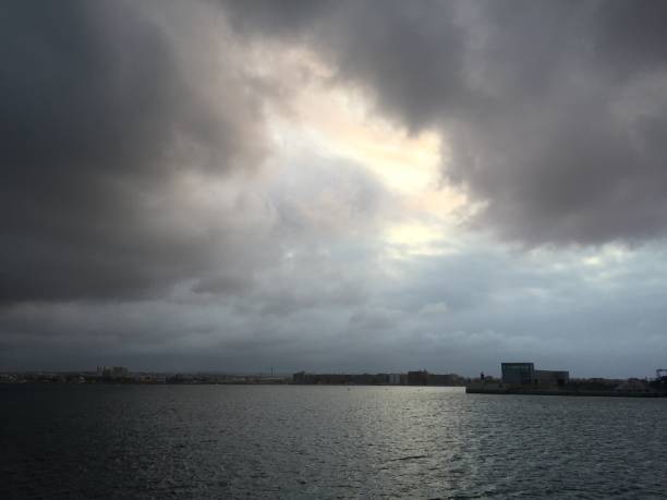 istock Moody sky at Torrevieja Port 1055617548
