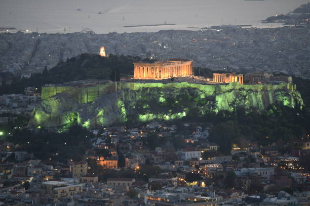 istock View of Acropolis at dusk 1055620088