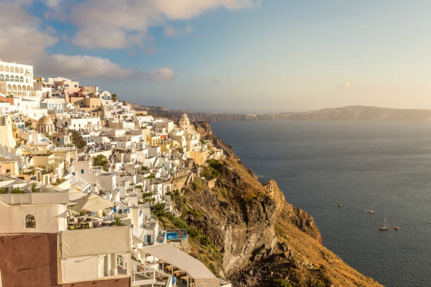 istock Greece Santorini island cityscape 1055623766