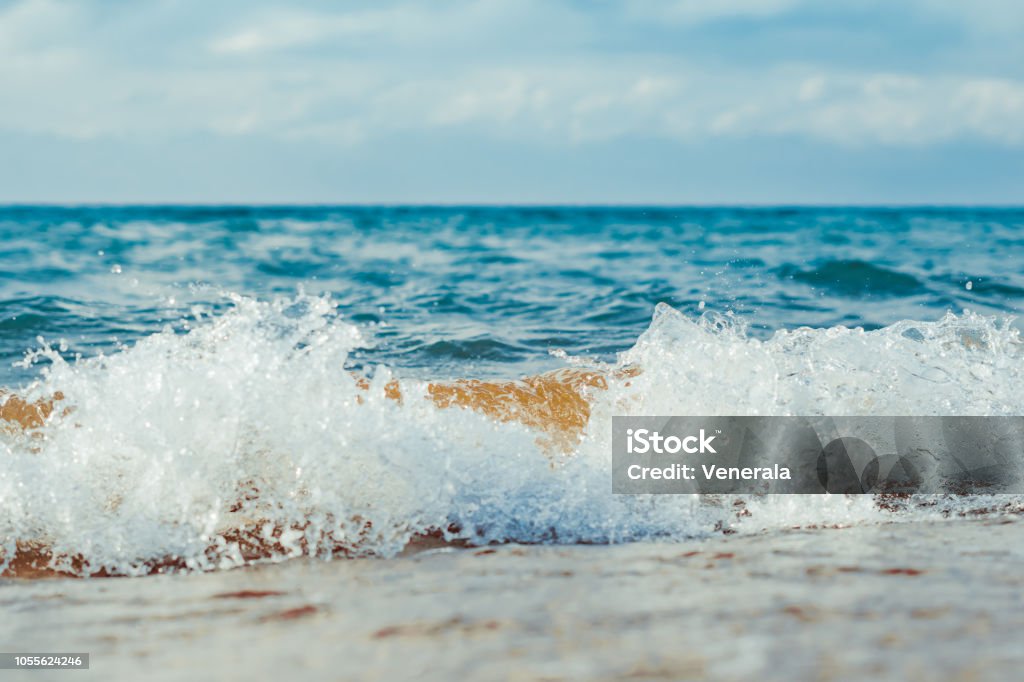 Sea Surface Summer Wave Background Natural Tropical Water Paradise.