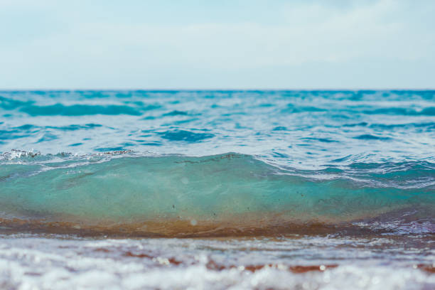 istock sea surface summer wave background. Natural tropical water Paradise. Cube nature relax. 1055624604