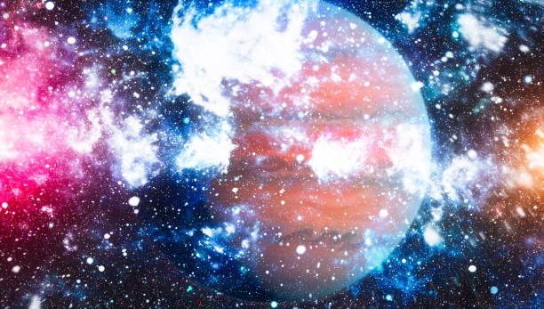istock abstract space background. Night sky with stars and nebula. Elements of this image furnished by NASA 1055640108