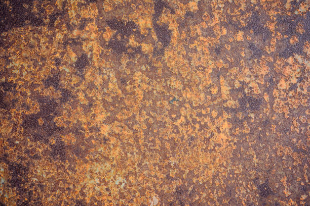 istock Metal rusty texture. Old grunge wall background. 1055646206