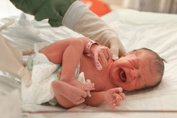 istock New born baby in hospital 1055646322