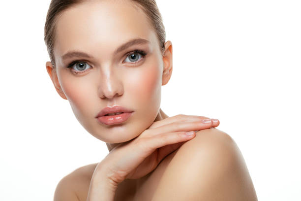 istock Beautiful woman with make-up 1055650138