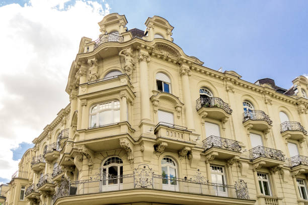 istock Historic facade on Baroque Buildings 1055654680
