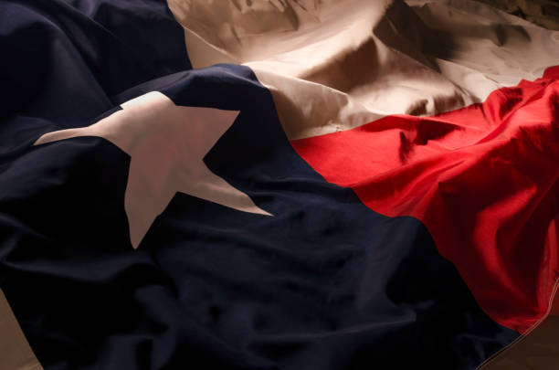 la bandera del estado de texas - lone star symbol fotografías e imágenes de stock