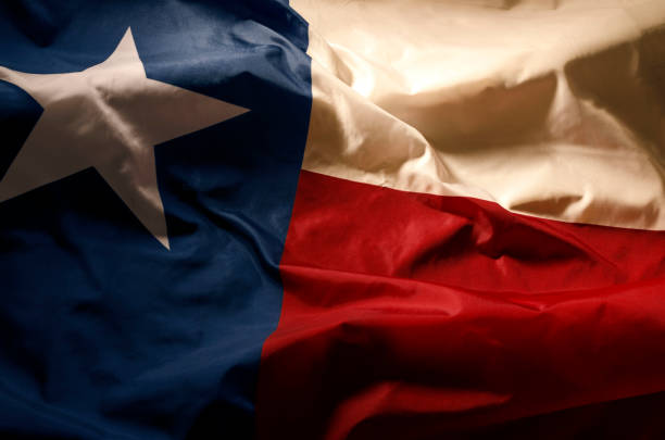 la bandera del estado de texas - lone star symbol fotografías e imágenes de stock