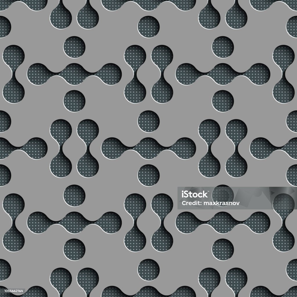 Curved Volume Pattern Seamless Curved Shape Pattern Stock Illustration - Download Image Now ...