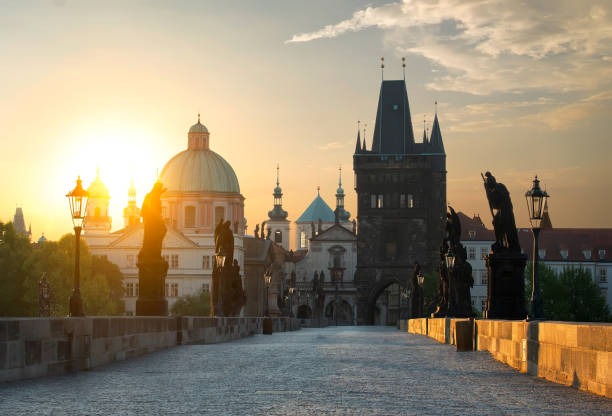 istock Charles Bridge in the morning 1055668430