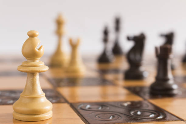 istock Chess photographed on a chessboard 1055673456