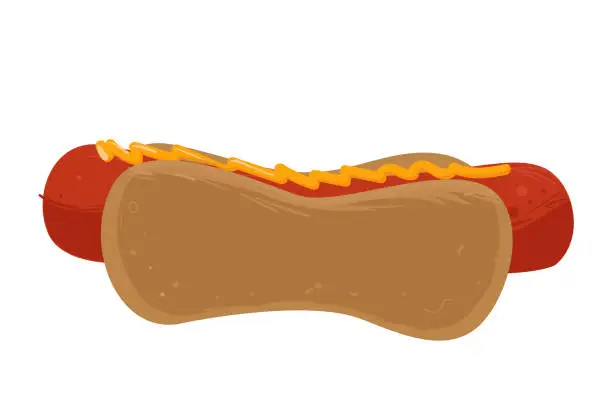 Vector illustration of The Hot Dog