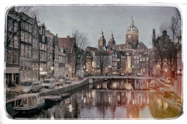 This photograph is worn out with digital technology effects.