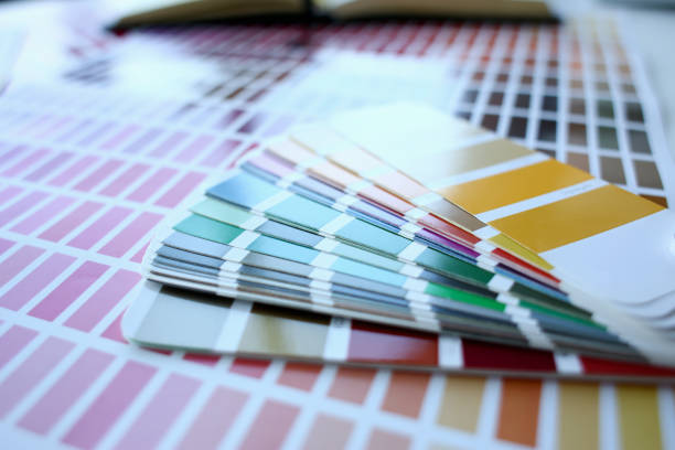 istock Color print of pantone statistics offset 1055680928
