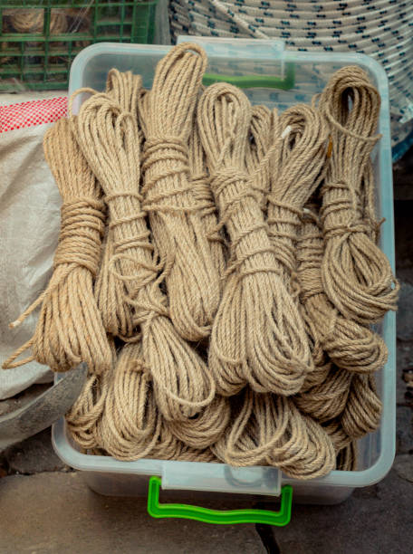 istock Bundle of linen rope  for sale 1055681160