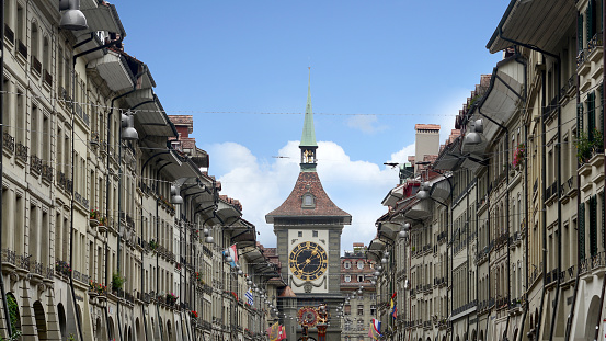 Clock Tower in the city centre of Bern, Capital of Switzerland