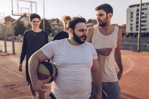 istock Men are ready for streetball 1055691804