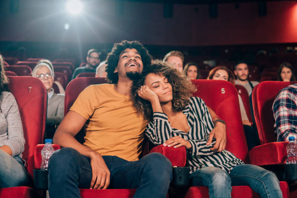 istock Happy couple at cinema 1055693496