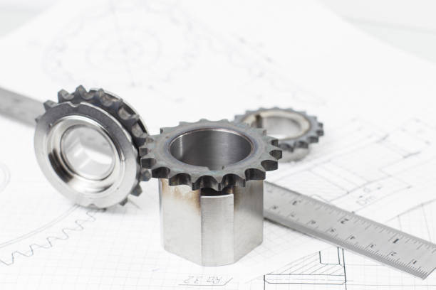 istock car gear rests on the drawing 1055698342