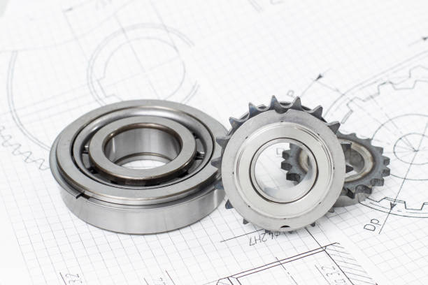 istock car gear rests on the drawing 1055698402