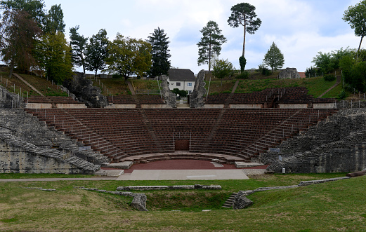 Roman ruins - Theatre in Augusta Raurica, Augst, Switzerland