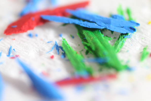 istock Colored paint pen nib and pencil sharpener 1055703040