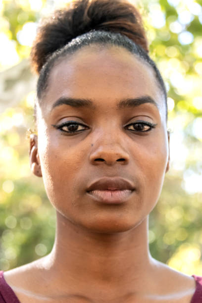 istock Serious beautiful young black woman 1055704102