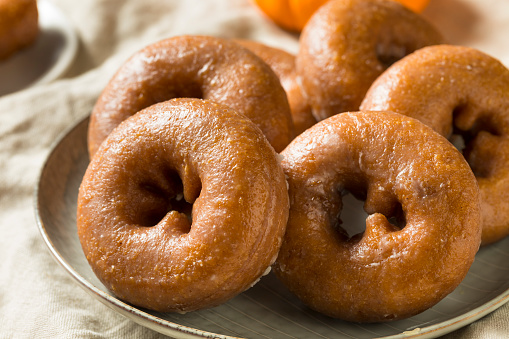 Homemade Pumpkin Spice Donuts Ready to Eat