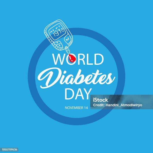 World Diabetes Day 14 November Stock Illustration - Download Image Now - Diabetes, Alertness, Day