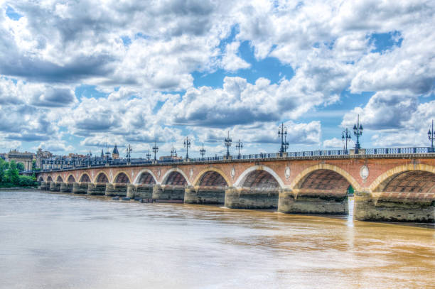 istock Pont de Pierre in Bordeaux, France 1055761738