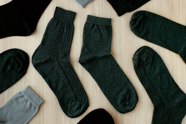 istock Classic men's socks.  View from above. 1055861414