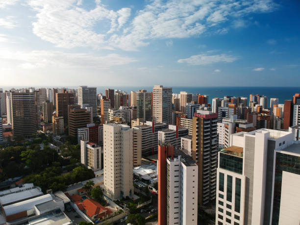 Aerial view from Fortaleza skyline, Ceara State, Brazil