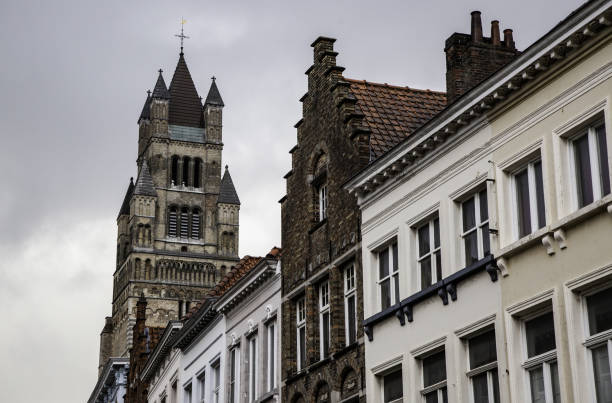 istock Ancient houses of Bruges 1055865210