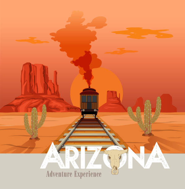 arizona - arizona illüstrasyonlar stock illustrations