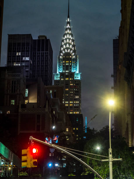 istock Moon over Chrysler building, Manhattan by Night 1055866900