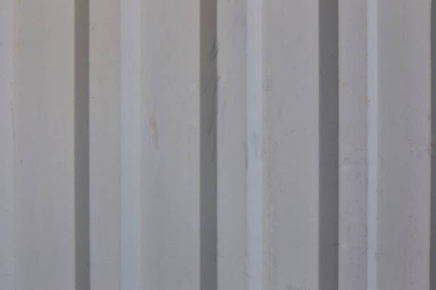 istock Background, texture corrugated metal, gray stripes 1055867190