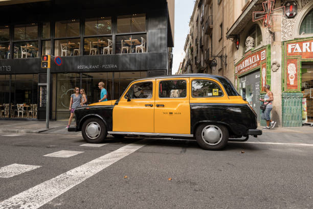 Miniature yellow cab