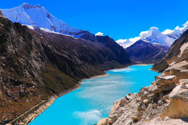 istock Paron lake in Cordillera Blanca, snowcapped Peruvian Andes - Ancash, Peru 1055873602