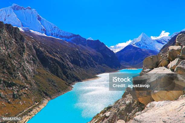 Paron Lake In Cordillera Blanca Snowcapped Peruvian Andes Ancash Peru Stock Photo - Download Image Now