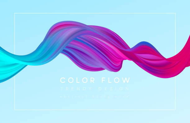 istock Modern colorful flow poster. Wave Liquid shape in color background. Art design for your design project. Vector illustration 1055875626