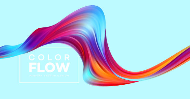 istock Modern colorful flow poster. Wave Liquid shape in color background. Art design for your design project. Vector illustration 1055875648