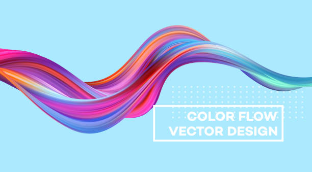 istock Modern colorful flow poster. Wave Liquid shape in color background. Art design for your design project. Vector illustration 1055875676