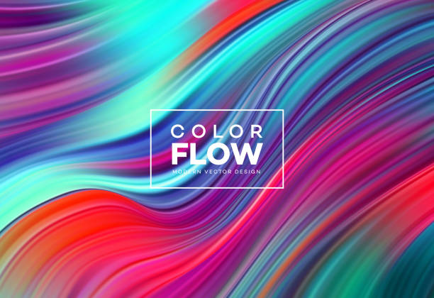 istock Modern colorful flow poster. Wave Liquid shape in color background. Art design for your design project. Vector illustration 1055875710